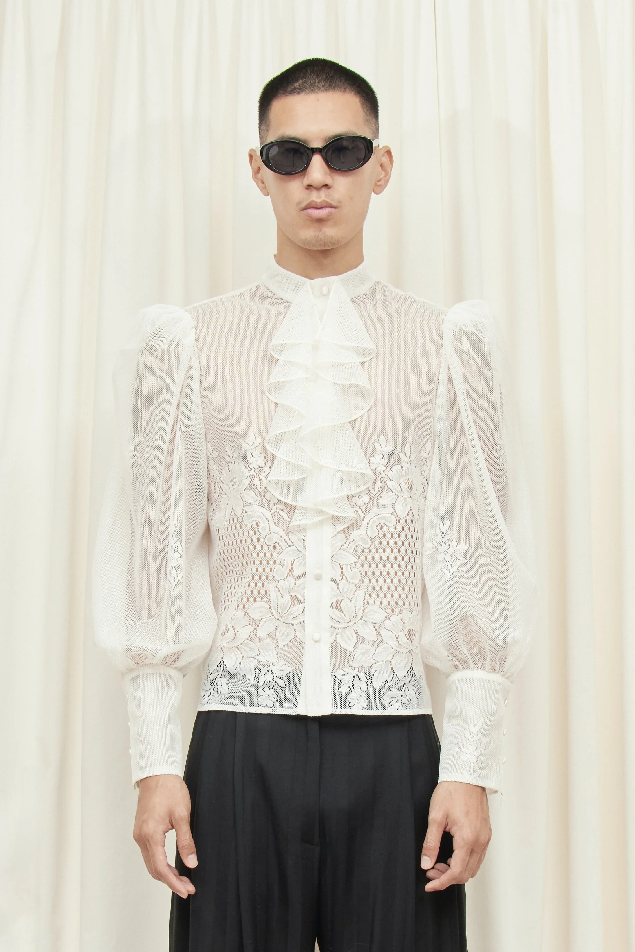 Harry Lace Ruffle Shirt — Tanner Fletcher